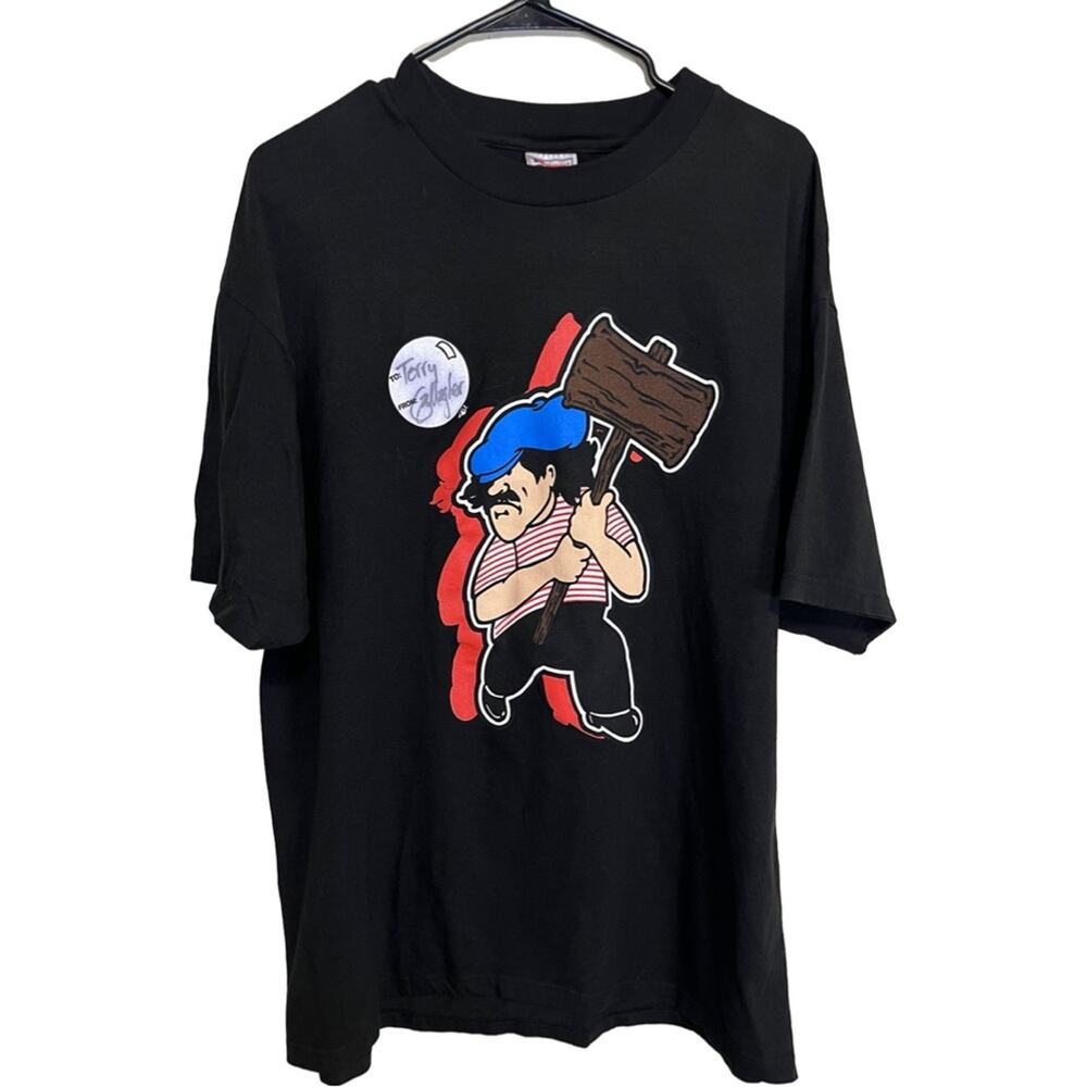 Hanes Beefy Vintage Signed  90s Gallagher Shirt Size: XL